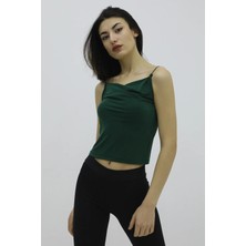 Ip Askılı Bluz Zümrüt - P-019894