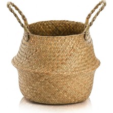 Go İthalat 2in1 Kulplu/Kulpsuz Çok Amaçlı Hasır Düzenleyici Sepet  Ç: 33-25 cm  Y: 15-30 cm.