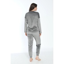 Estiva Kadın Kışlık Soft Kadife Pijama Takımı