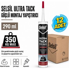 Selsil Arge Toptan Ultra Tack Güçlü Montaj Yapıştırıcı 290 ml 12 Adet