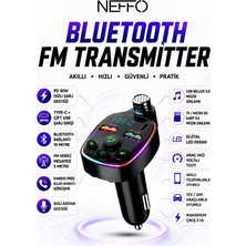 Forestia Araç Içi Çakmaklık Şarj Bluetooth 5.3 Fm Transmitter Pd 30W Hızlı Şarj Usb/tf Kart Destekli Hands-Free Araç Kit