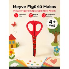 Let's Meyve Figürlü Makas Kırmızı