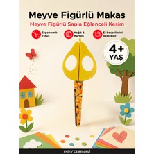 Let's Meyve Figürlü Makas Sarı