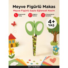 Let's Meyve Figürlü Makas Yeşil