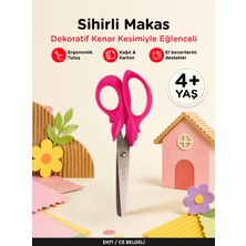 Let's Sihirli Makas – Dekoratif Kenar Çocuk Makası Mor