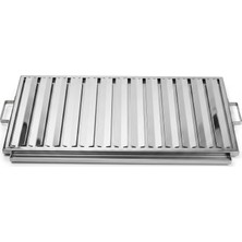 Egecamp® Flipfire 304 Paslanmaz Çelik Mangal Izgarası (50X30 Cm) - Tüm Mangallarla Uyumlu