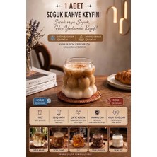 Tasarım Evi Isıya Dayanıklı Borosilikat Boncuk Şekilli Bardak | Kahve ve Sunum Bardağı | Cam Pipet Hediyeli