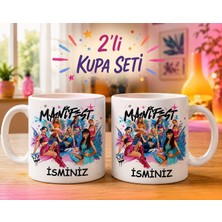 Da Dijital Manifest Kızlar 2 Li Kişiye Özel Hediyelik Kupa