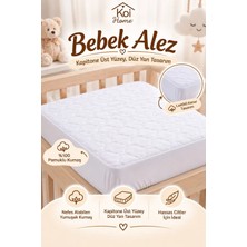 Koi Home Kapitone Bebek Alezi %100 Pamuk Sıvı Geçirmez Lastikli – Waterproof Baby Mattress Protector