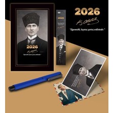 Vera Concept Store 2026 Kalpaklı Atatürk Ajandası Ayraç Kartpostal Kalem - Lacivert