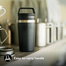 Vera Concept Store Cafe To-Go Travel Mug Termos Bardak, Siyah, 0.35 Litre