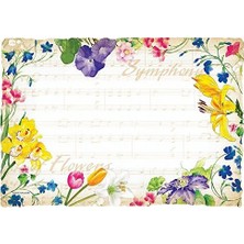 Vera Concept Store Hoffmaster 311114 Senfoni Çiçekleri Servis ALTLIĞI,%100 Geri Dönüştürülmüş Kağıt, 23,5 cm x 35,5 Cm, Baskılı (1000&APOS;LI Paket)