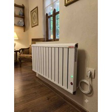 HİZMETTERM Elektrikli Radyatör 1200 Watt Çift Rezistanslı (Duvar Tipi) 50X120CM R15 60C Termostatlı Aluminyum