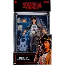 Vera Concept Store Stranger Things Dustin Henderson Baş Aşağı Koleksiyoncu Figürü - 15 cm Yumuşak Iyi Giysiler ve Benzersiz Aksesuarlarla Son Derece Detaylı Figür
