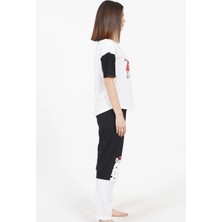 Vienetta Beyaz Kısa Kol Kadın Pijama Takımı