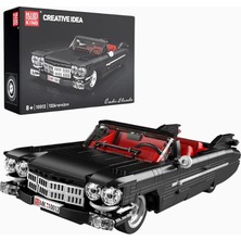 Mould King 10012S Vintage Convertible Araba 1324 Parça Lüks Yapı Seti