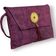 Medrese Kitabevi Kur’an-I Kerim Kılıfı Rahle Boy Bordo Renk - 22 x 28 cm