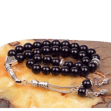 Taş Sandığı Obsidyen Taşı Tesbih ( 8 mm )
