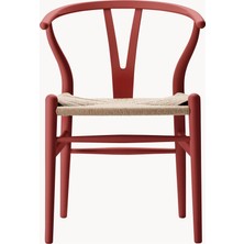 Westwing Hans J. Wegner CH24 Wishbone Sandalye: El Örgüsü Oturma Alanlı Ahşap Sandalye