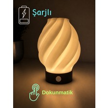 Şarjlı Dekoratif Masa Lambası Dokunmatik Gece Lambası