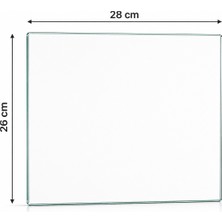 Pratic Prompter Tablet Prompter  Camı 26 x 28 cm – Beam Splitter – 4 mm
