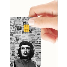 Huggy Craft Che Guevara Gazete Temalı Kredi ve Banka Kartı Kaplama Sticker