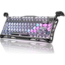 Esranın Dünyası Gravastar Mercury K1 Pro Rgb Kablosuz Mekanik Gaming Klavye, Alüminyum Çerçeveli, Ingilizce Q, Special Edition, Cyberpunk