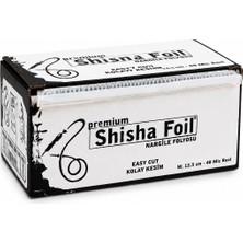 Premium Shisha Foil Nargile Folyosu 2 Metre 40 Micron 12,5 cm Kolay Kesim Kesme Aparatlı