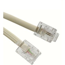 Esranın Dünyası 10 Metre Usin Modem Adsl Vdsl Ara Kablosu RJ11 Hat Bağlantı Telefon Kablosu (10M)