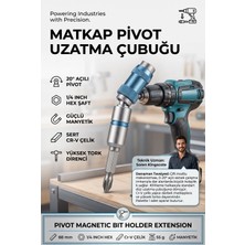 Transformacion Oynar Başlı Manyetik Bits Uç Tutucu Mafsallı Matkap Aparatı 1/4 Hex Esnek Vidalama Uzatma Çubuğu Pivot Dönüştürücü 722455