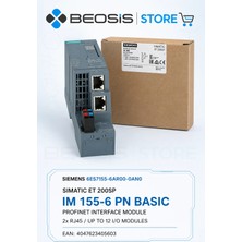 Siemens 6ES7155-6AR00-0AN0 Sımatıc Et 200SP Im 155-6 Pn Basic Profınet Arayüz Modülü