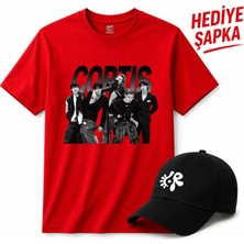 BarsDepo Cortıs Baskılı Tişört, Premıum Kalite Unisex Çocuk / Yetişkin (Şapka Hedıyelı)