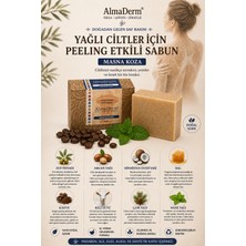 ALMADERM Kahveli %100 Doğal Sabun – Yağlı Ciltler İçin Arındırıcı Bakım