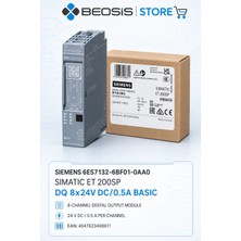 Siemens 6ES7132-6BF01-0AA0 Sımatıc Et 200SP Dq 8X24V DC/0,5A Basic Dijital Çıkış Modülü