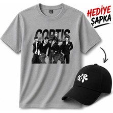 BarsDepo Cortıs Baskılı Tişört, Premıum Kalite Unisex Çocuk / Yetişkin (Şapka Hedıyelı)