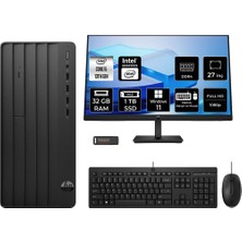 Esranın Dünyası Hp Pro Tower 290 G9 I5 13400 32GB 1tb SSD W11P Masaüstü Bilgisayar + 27" Monitör