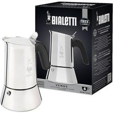 Esranın Dünyası Bialetti - Venus: 6 Cups Ocak Üstü Espresso Pişirici - 235ML - Gümüş Renk - Paslanmaz Çelik Gövde - Patentli Güvenlik Valfi - Tüm Ocak Türleri Için Uygundur (Indüksiyon Dahil)          [enerji Sınıfı