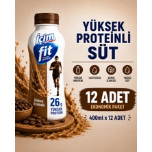 İçim Içim Fit Yüksek Proteinli Laktozsuz Kahveli Süt 400 ml x 12 Adet