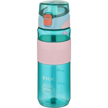 Esranın Dünyası Tkk 550ML Pipetsiz Taşıma Askılı Süzgeçli Kilitlenebilir Kapak Su Matarası (Turkuaz)