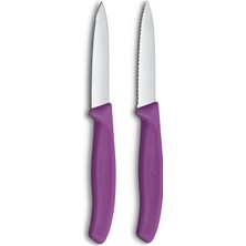 Esranın Dünyası Victorinox 6.7695.2C1 Swiss Classic 2li Soyma Bıçağı Set, Mor