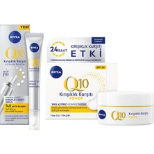 Esranın Dünyası Nıvea Q10 Kırışıklık Karşıtı Bakım Seti,gündüz Kremi SPF30 ve Cilt Serumu 15 Ml,anında Etkili,yaşlanma Karşıtı