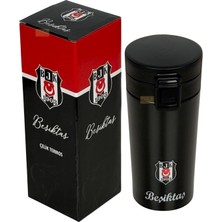 Esranın Dünyası Beşiktaş 400ML Lisanslı Çift Katlı Paslanmaz Çelik Termos Mug 6 Saat Sıcak Soğuk Hediye Kutulu