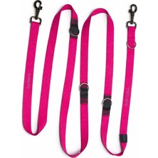 Esranın Dünyası Pawtools Çift Kancalı Hands-Free Köpek Gezdirme ve Eğitim Kayışı | Çok Amaçlı Ayarlanabilir Uzun Tasma (Pembe, Large)