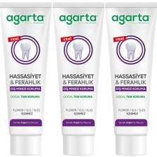 Agarta Doğal Tam Koruma Diş Macunu 90 ml Hassasiyet & Ferahlık (3 Lü Set)