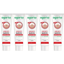 Agarta Doğal Tam Koruma Diş Macunu 90 ml Diş Eti Bakımı & Plak Karşıtı (5 Li Set)