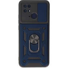 Xiaomi Redmi 10C Kılıf Pars Lens Yüzüklü Silikon - Lacivert ITDHMN-GO4823