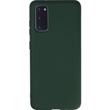 Hsc Bilişim Galaxy S20 Kılıf Nano Içi Kadife Silikon - Koyu Yeşil