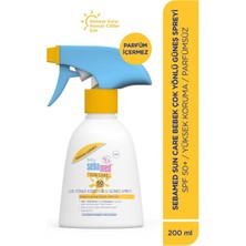 Sebamed Sun Care Bebek Güneş Losyonu Kremi Sprey 50+ Faktör 200ML Parfümsüz (Hassas Ciltler) Sprey