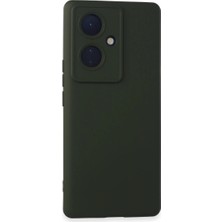 Vivo V29 Lite Kılıf Nano Içi Kadife Silikon - Koyu Yeşil ITDHMN-GO4823