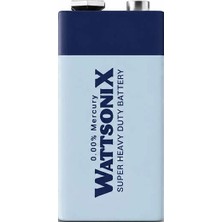 Wattsonix Wattsonıx Çinko Karbon 9V Pil Tekli 1 Adet